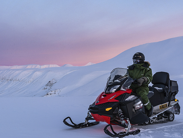 Snowmobiling in Svalbard